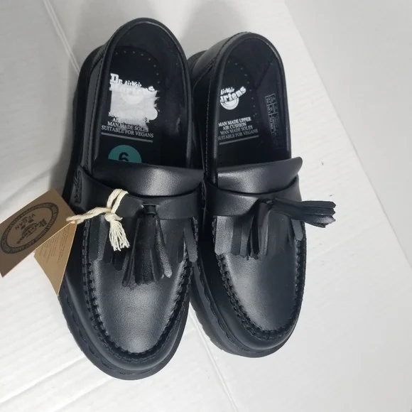 NWT DR MARTENS WOMEN'S ADRIAN QUAD MONO BLACK SIZE 6 - Picture 7 of 16